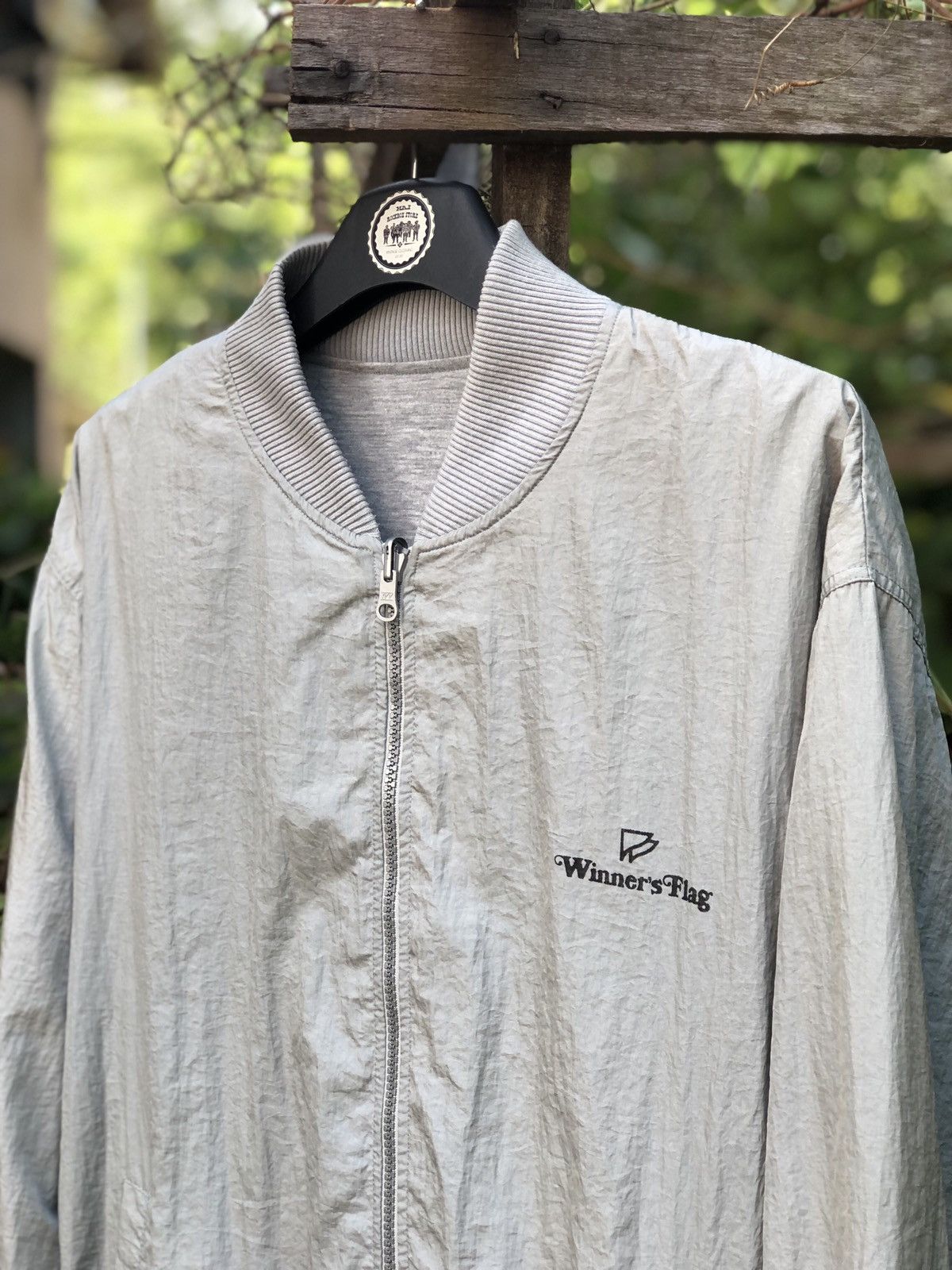 Japanese Brand Vintage 80's Riversable Bomber Style Jacket by Winners Flag Size US M / EU 48-50 / 2 - 2 Thumbnail