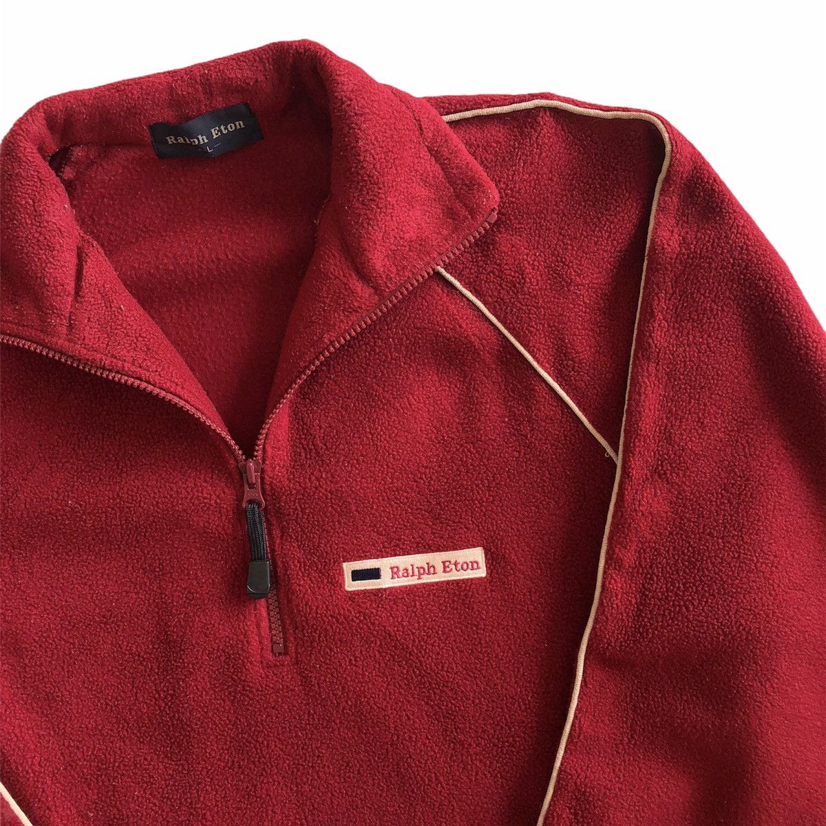 Ralph Lauren Vintage 90's Fleece Sweater Pullover by Ralph Eton Size US L / EU 52-54 / 3 - 2 Thumbnail