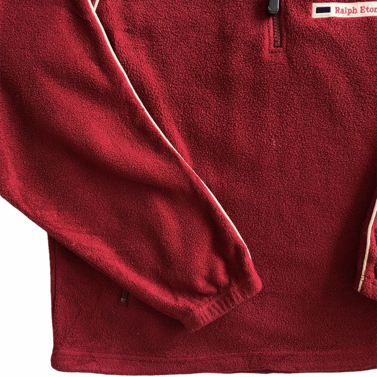 Ralph Lauren Vintage 90's Fleece Sweater Pullover by Ralph Eton Size US L / EU 52-54 / 3 - 3 Thumbnail