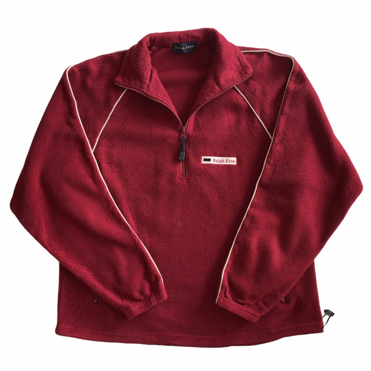 Ralph Lauren Vintage 90's Fleece Sweater Pullover by Ralph Eton Size US L / EU 52-54 / 3 - 1 Thumbnail