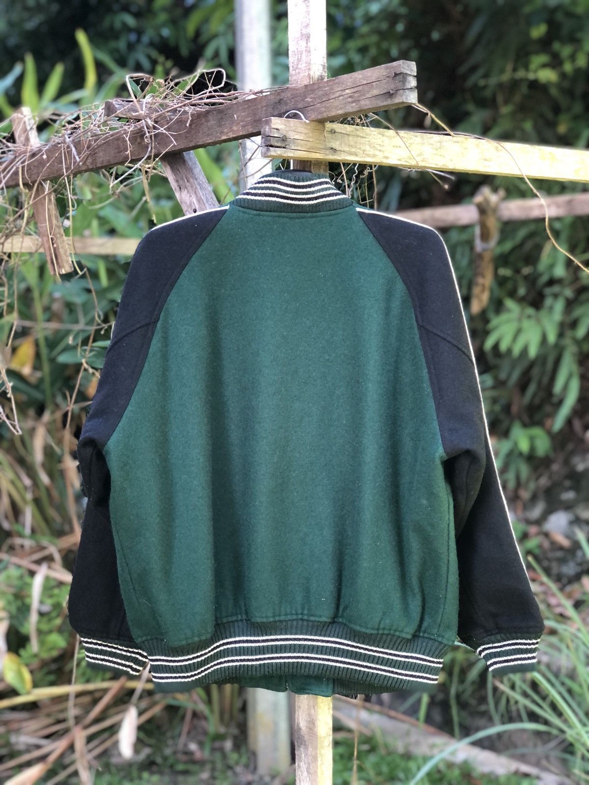 Japanese Brand × Vintage Vintage 80's Varsity Jacket Star Team 252 Bleecker Street Size US XL / EU 56 / 4 - 4 Thumbnail
