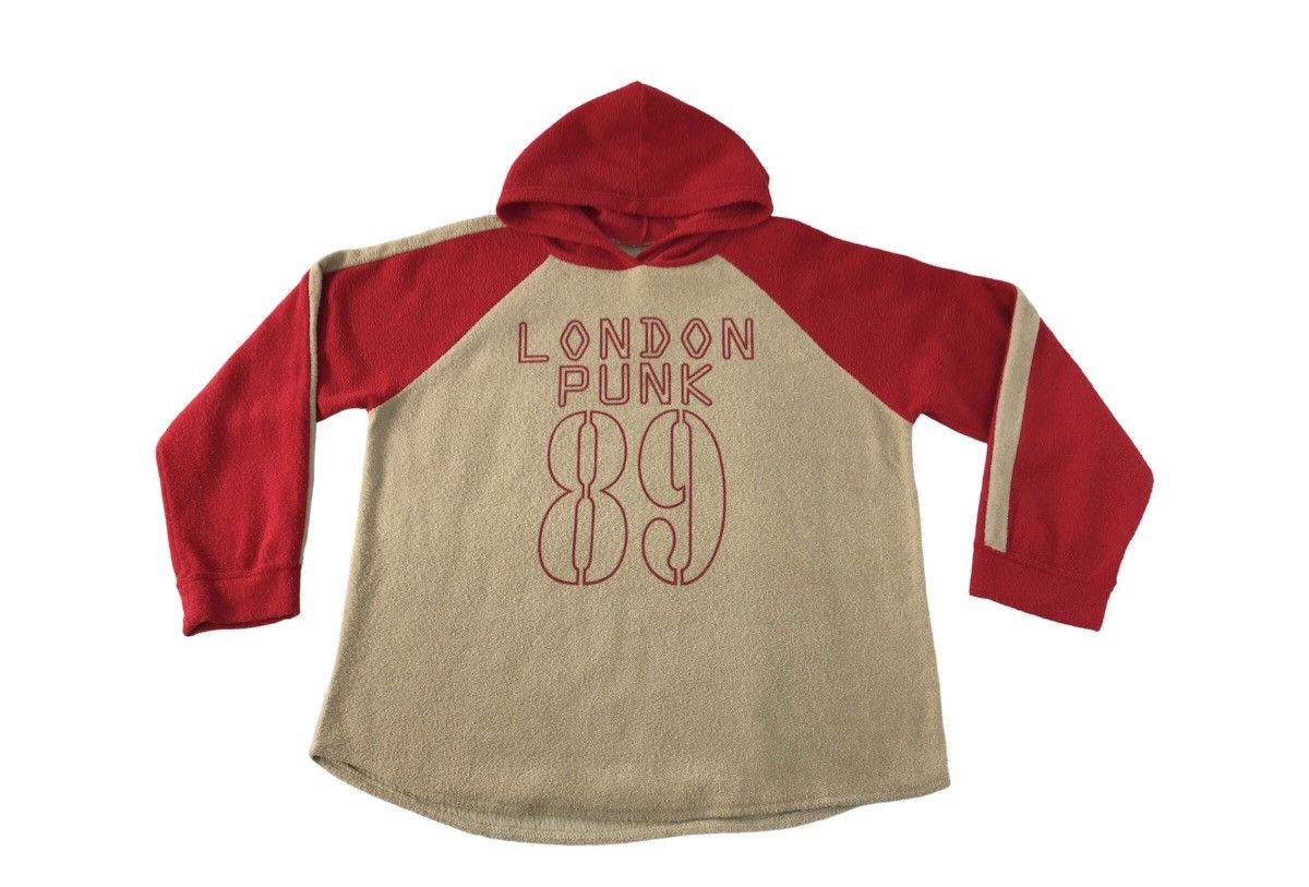 Japanese Brand Vintage Sweatshirt Hoodie Big Logo London Punk 89 Size US L / EU 52-54 / 3 - 1 Thumbnail