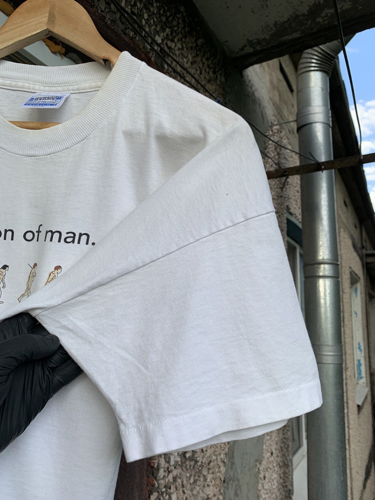 Vintage 90s Vintage Evolution Of Man And Woman Single Stitch T-Shirt Size US XL / EU 56 / 4 - 11 Thumbnail