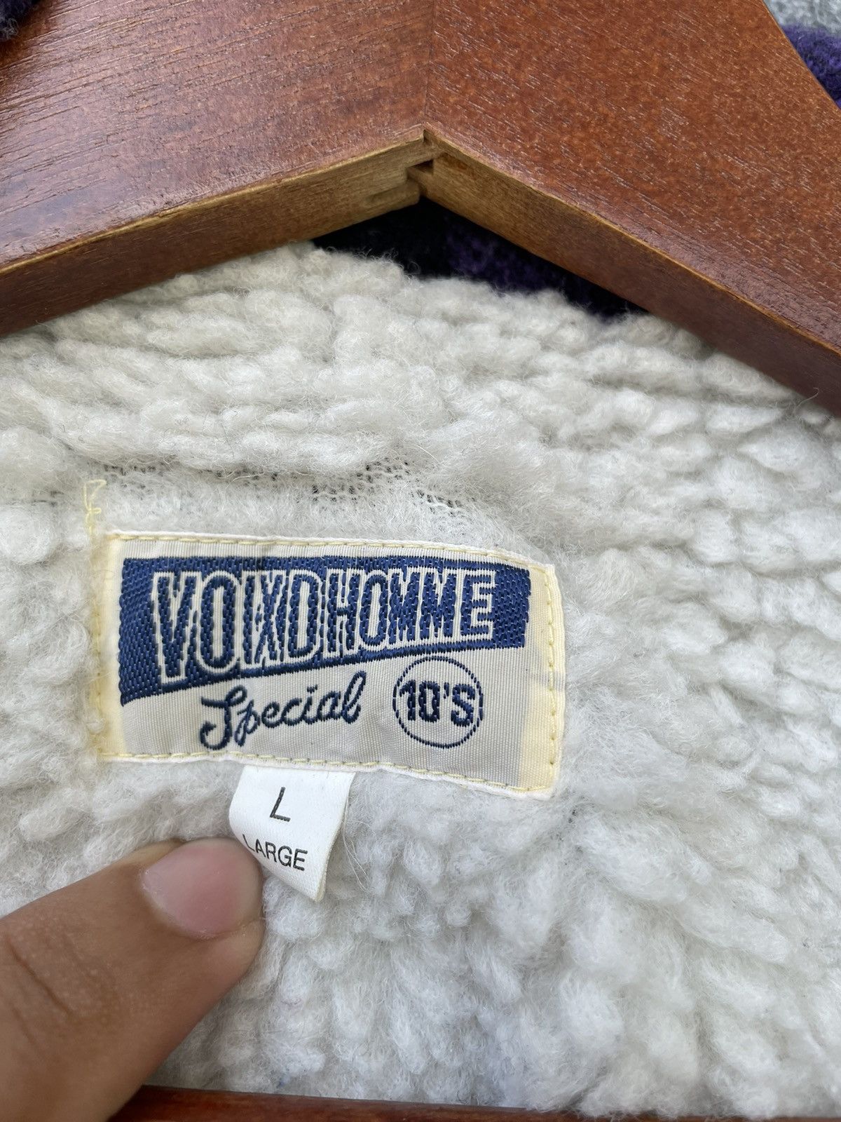 Japanese Brand × Vintage VINTAGE VOIX D HOMME TARTAN SHEARLING JACKET Size US L / EU 52-54 / 3 - 6 Thumbnail