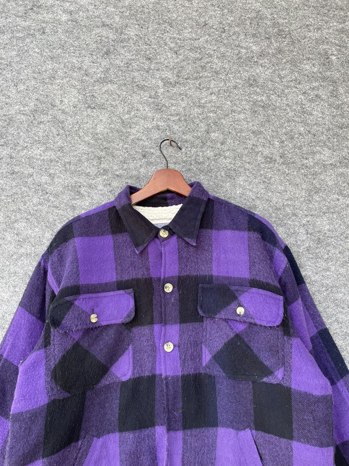 Japanese Brand × Vintage VINTAGE VOIX D HOMME TARTAN SHEARLING JACKET Size US L / EU 52-54 / 3 - 2 Thumbnail