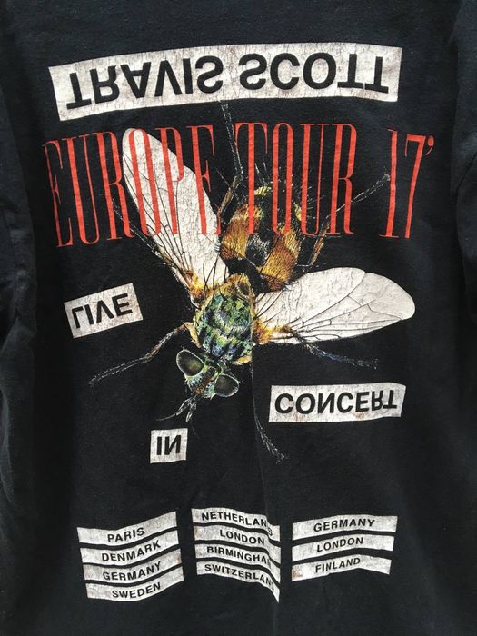 travis scott europe tour 2017 t shirt