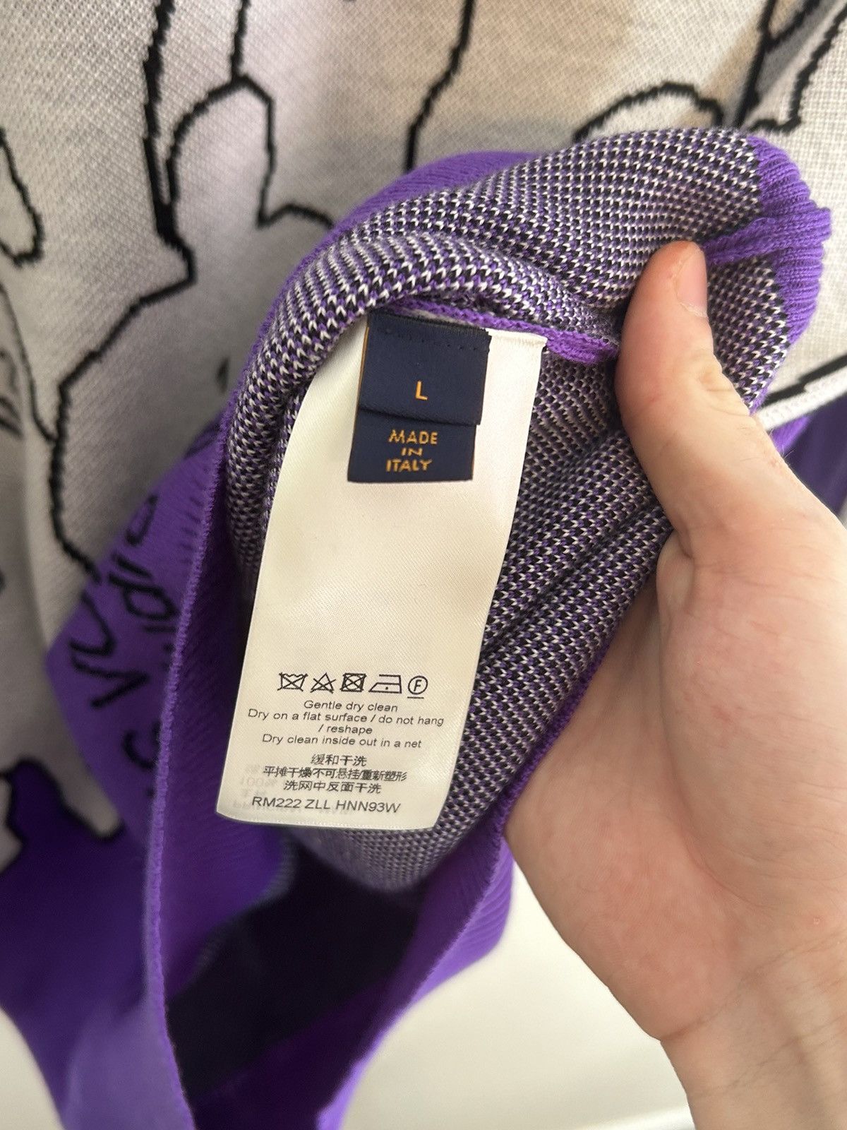 Louis Vuitton × Virgil Abloh GRAIL RARE studio jacquard crewneck LV VIRGIL Size US L / EU 52-54 / 3 - 5 Thumbnail