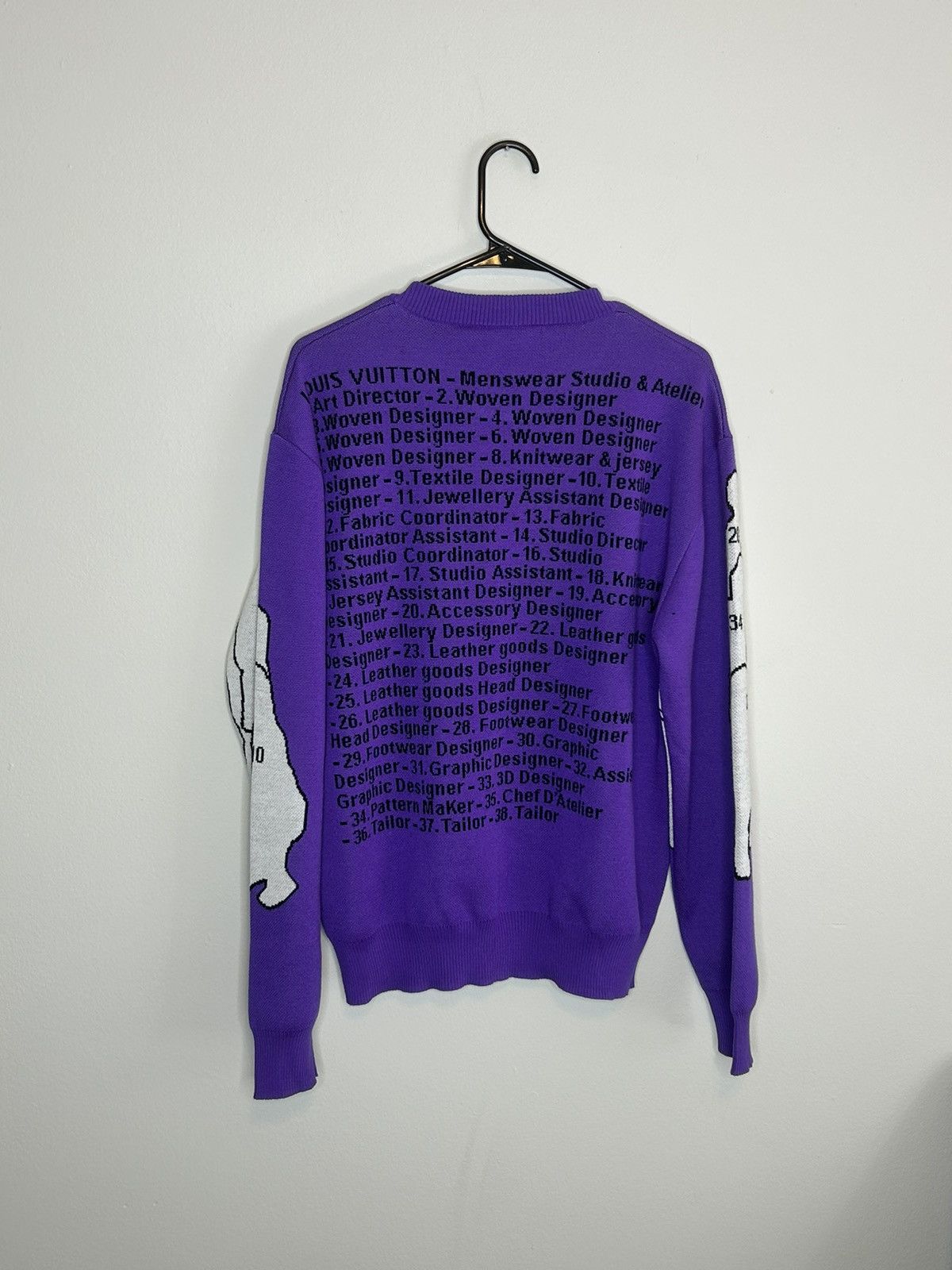 Louis Vuitton Virgil Abloh GRAIL RARE studio jacquard crewneck LV VIRGIL Grailed