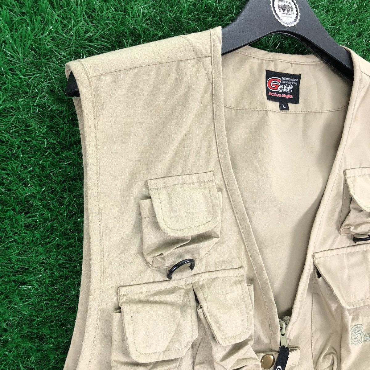 Japanese Brand Vintage 90's Vest Multi Pocket Sport Fishing by Gett Size US M / EU 48-50 / 2 - 2 Thumbnail