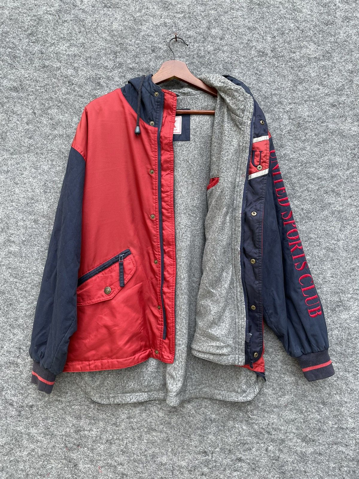 Japanese Brand × Vintage EMBROIDERED UNITED SPORTS CLUB JACKET Size US L / EU 52-54 / 3 - 5 Thumbnail
