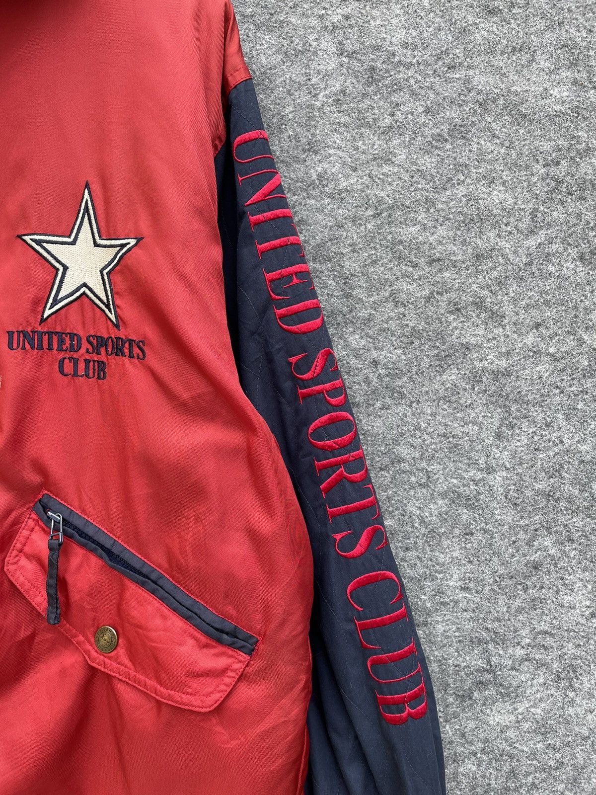Japanese Brand × Vintage EMBROIDERED UNITED SPORTS CLUB JACKET Size US L / EU 52-54 / 3 - 10 Thumbnail