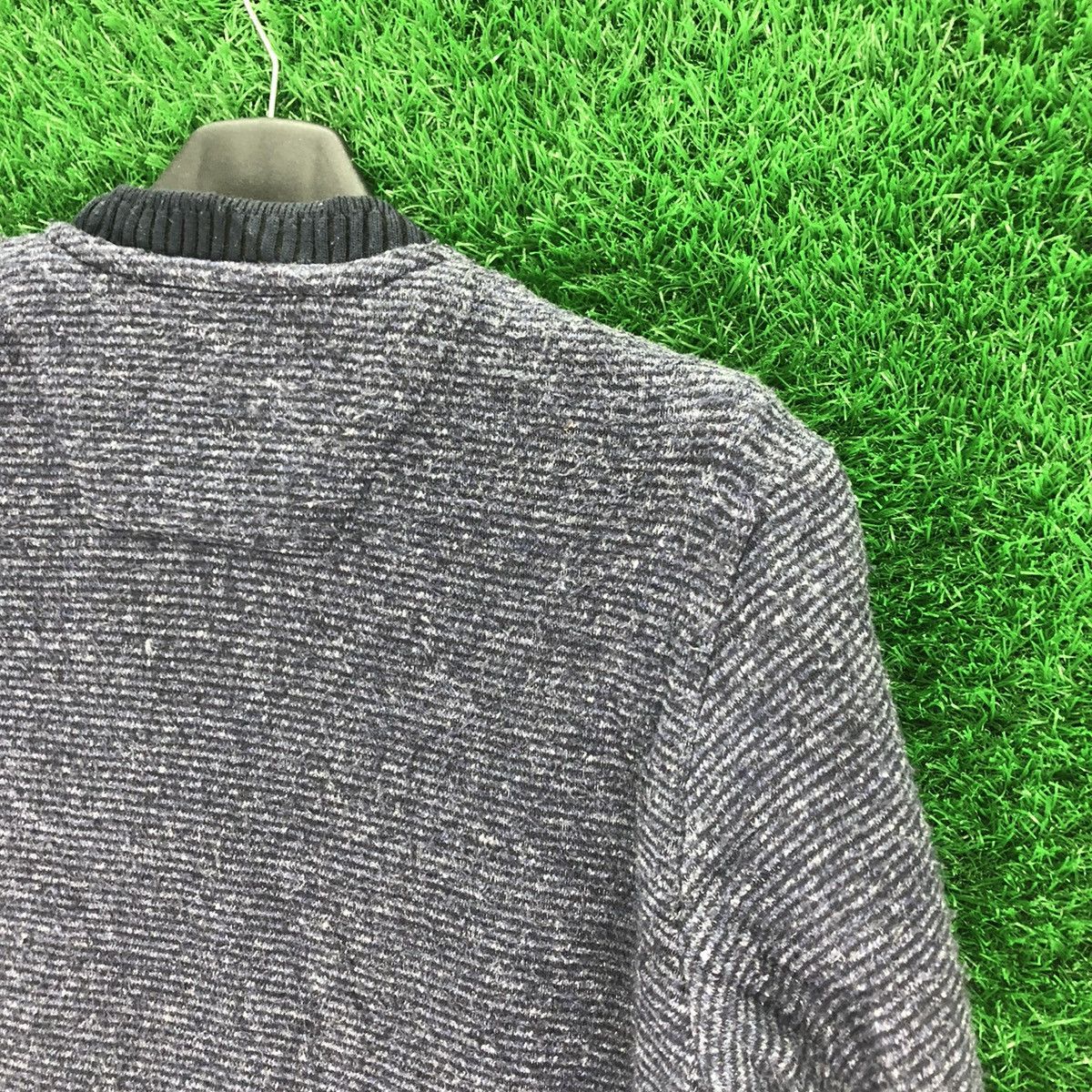 Japanese Brand Vintage 90's Crocodile Knit Fleece Zipper Sweater Jacket Size US M / EU 48-50 / 2 - 5 Thumbnail