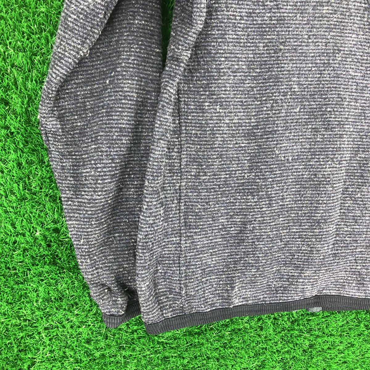 Japanese Brand Vintage 90's Crocodile Knit Fleece Zipper Sweater Jacket Size US M / EU 48-50 / 2 - 6 Thumbnail