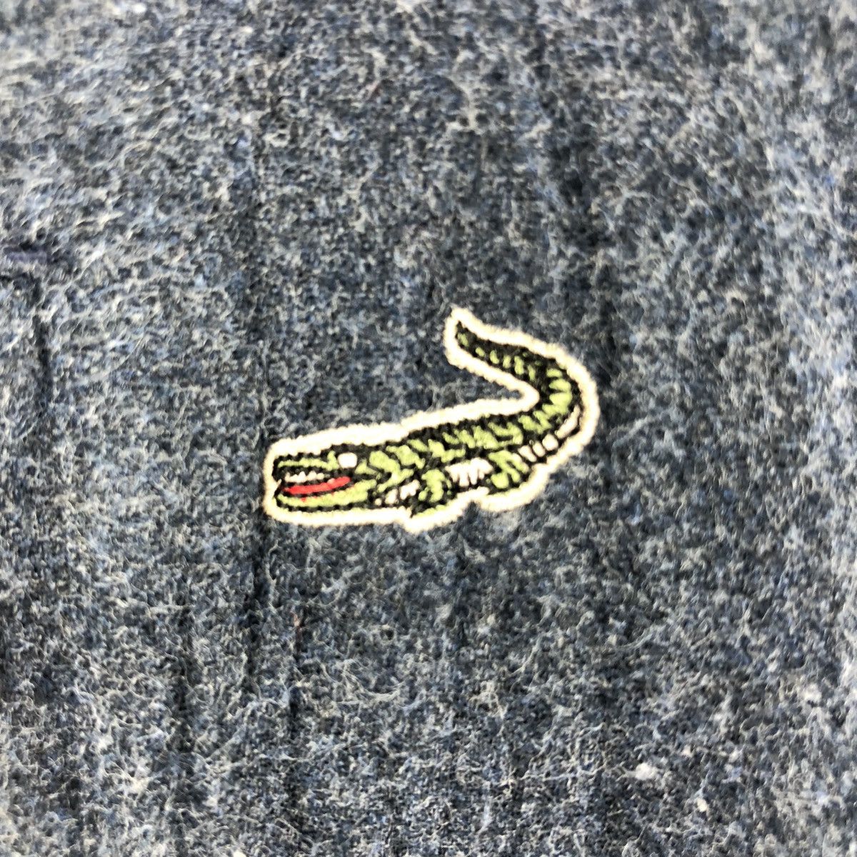 Japanese Brand Vintage 90's Crocodile Knit Fleece Zipper Sweater Jacket Size US M / EU 48-50 / 2 - 7 Thumbnail