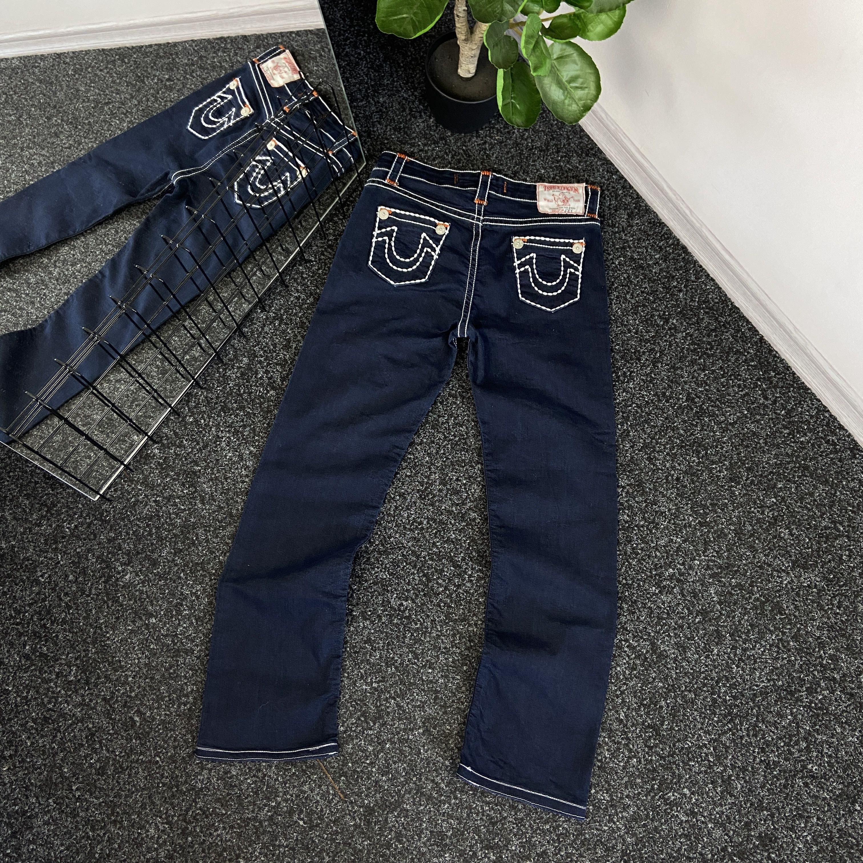 True Religion VINTAGE TRUE RELIGION NAVY BLUE DENIM JEANS Grailed