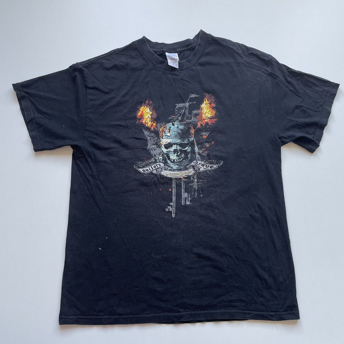 Disney × Vintage Vintage 2000s Pirates Of The Caribbean Movie Graphic T Shirt Size US L / EU 52-54 / 3 - 1 Thumbnail
