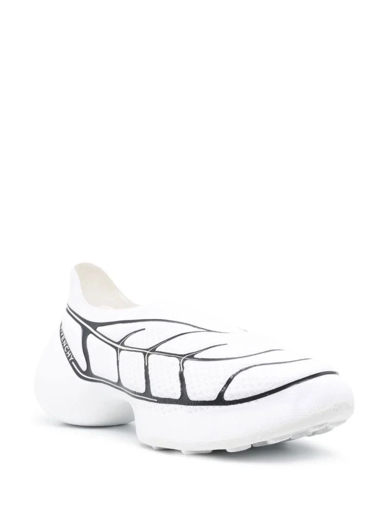 White TK-360 Low-Top Mesh Sneakers