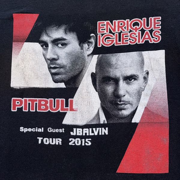 Vintage Pitbull Enrique Iglesias J Balvin Tour Concert Pop Tejano Grailed 6593