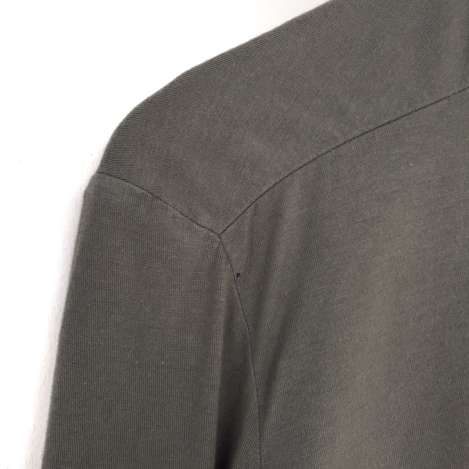 Stephan Schneider Belgium Made Olive Green Plain Button Up Shirt Size US M / EU 48-50 / 2 - 7 Thumbnail