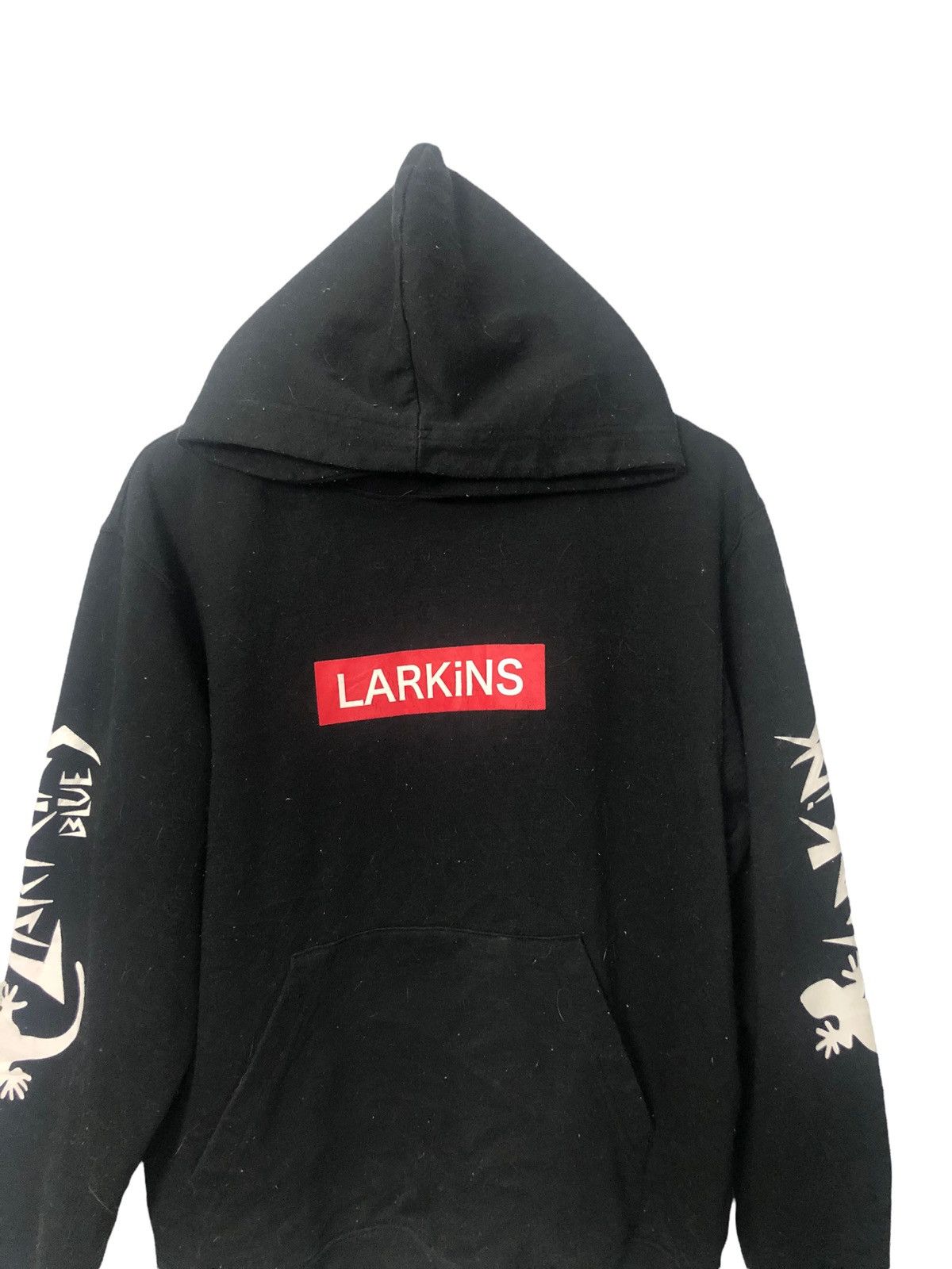 Japanese Brand Vintage Larkins Blue Spell Out Big Logo Hoodie Sweatshirt Size US L / EU 52-54 / 3 - 4 Thumbnail