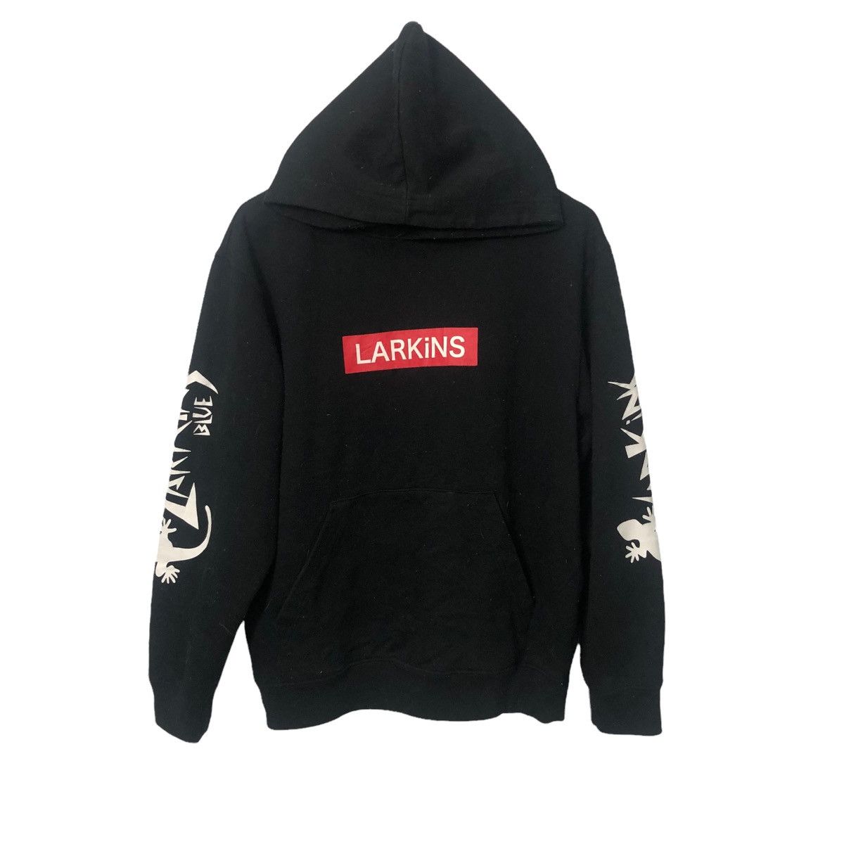 Japanese Brand Vintage Larkins Blue Spell Out Big Logo Hoodie Sweatshirt Size US L / EU 52-54 / 3 - 1 Thumbnail