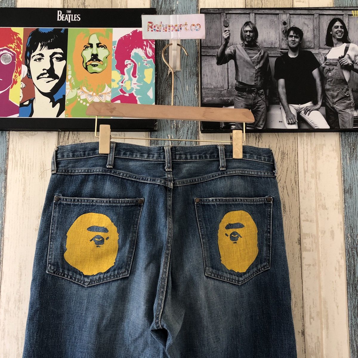 Bape × Nigo OG Bape Denim Jeans Size US 36 / EU 52 - 2 Thumbnail