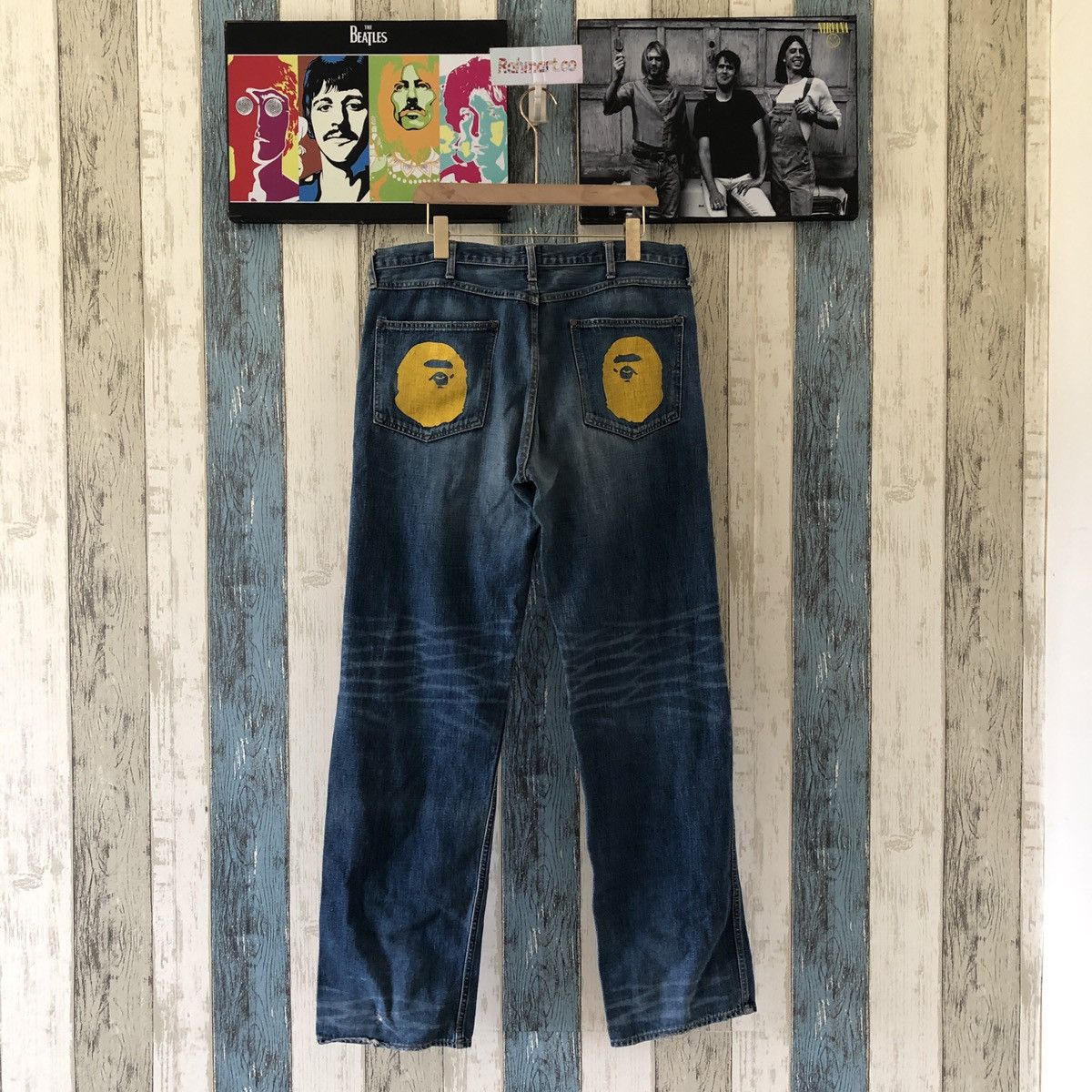 Bape × Nigo OG Bape Denim Jeans Size US 36 / EU 52 - 1 Thumbnail