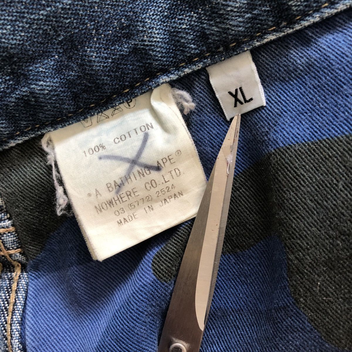 Bape × Nigo OG Bape Denim Jeans Size US 36 / EU 52 - 12 Thumbnail