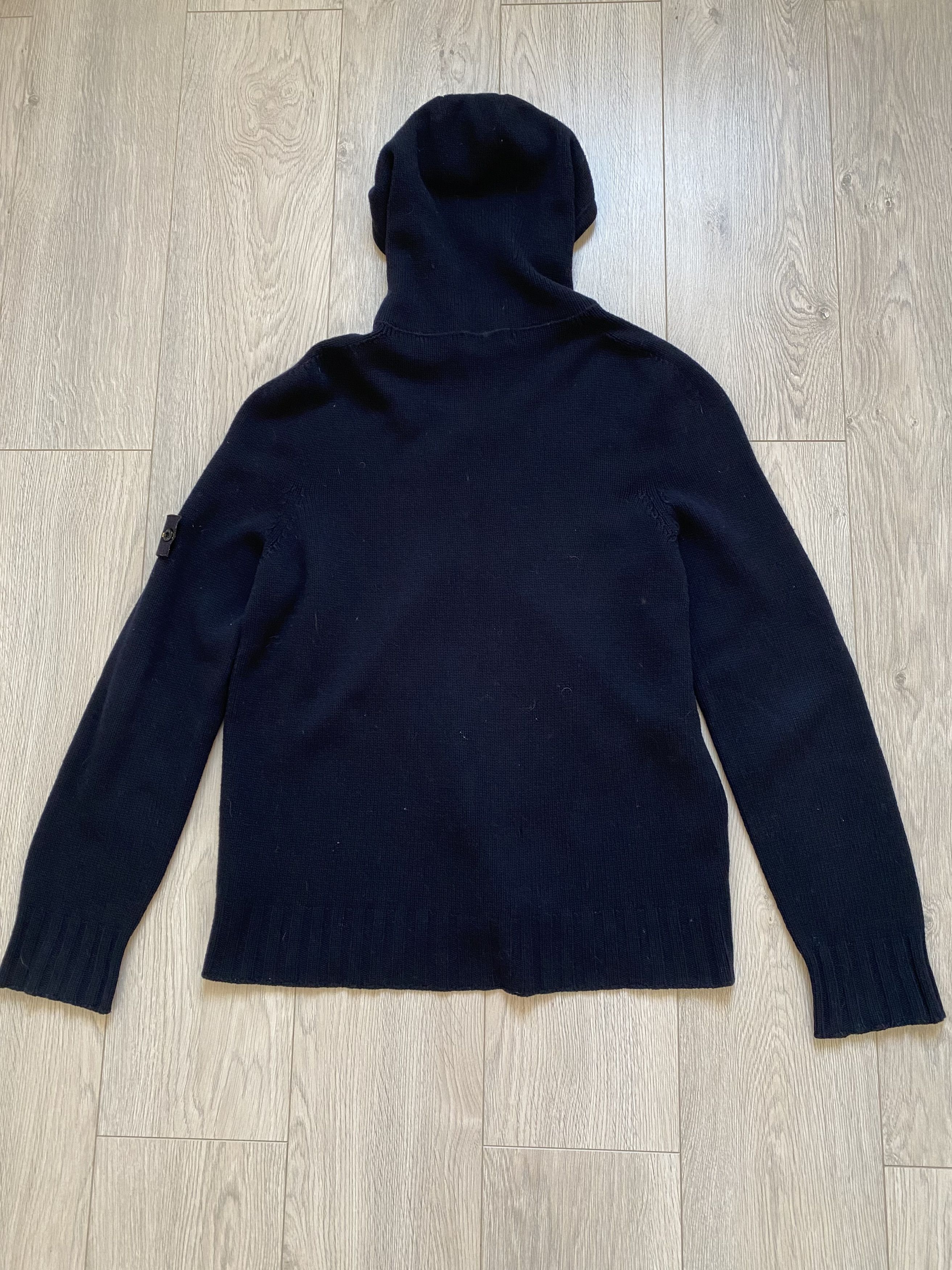 Stone Island Stone Island Vintage Zip Wool Hoodie / Sweater Size US XL / EU 56 / 4 - 4 Thumbnail