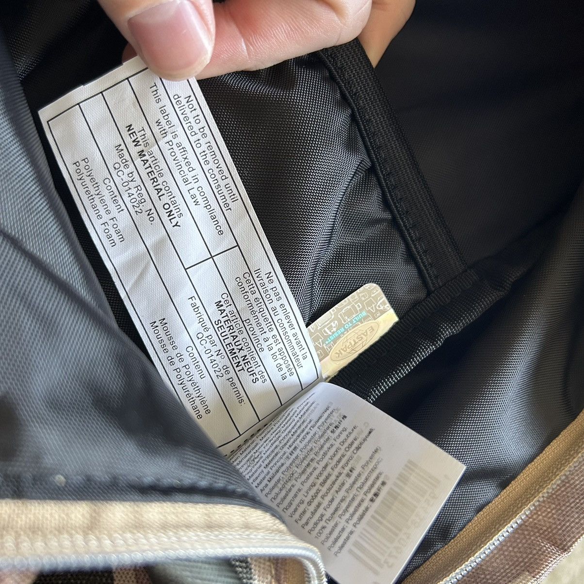 Eastpak 2021 KXTH WATERPROOF BACKPACK RUCKSACK CANVAS CORDURA PAK’R Size ONE SIZE - 12 Thumbnail