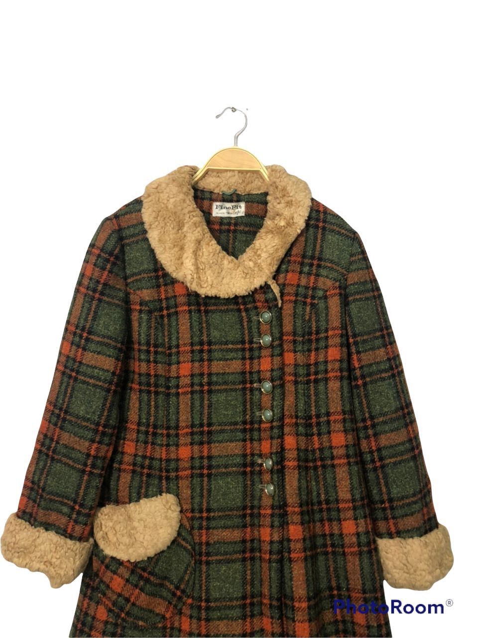Japanese Brand Vintage Fine Fit Plaid Wool Trench Coat Jacket Size S / US 4 / IT 40 - 4 Thumbnail