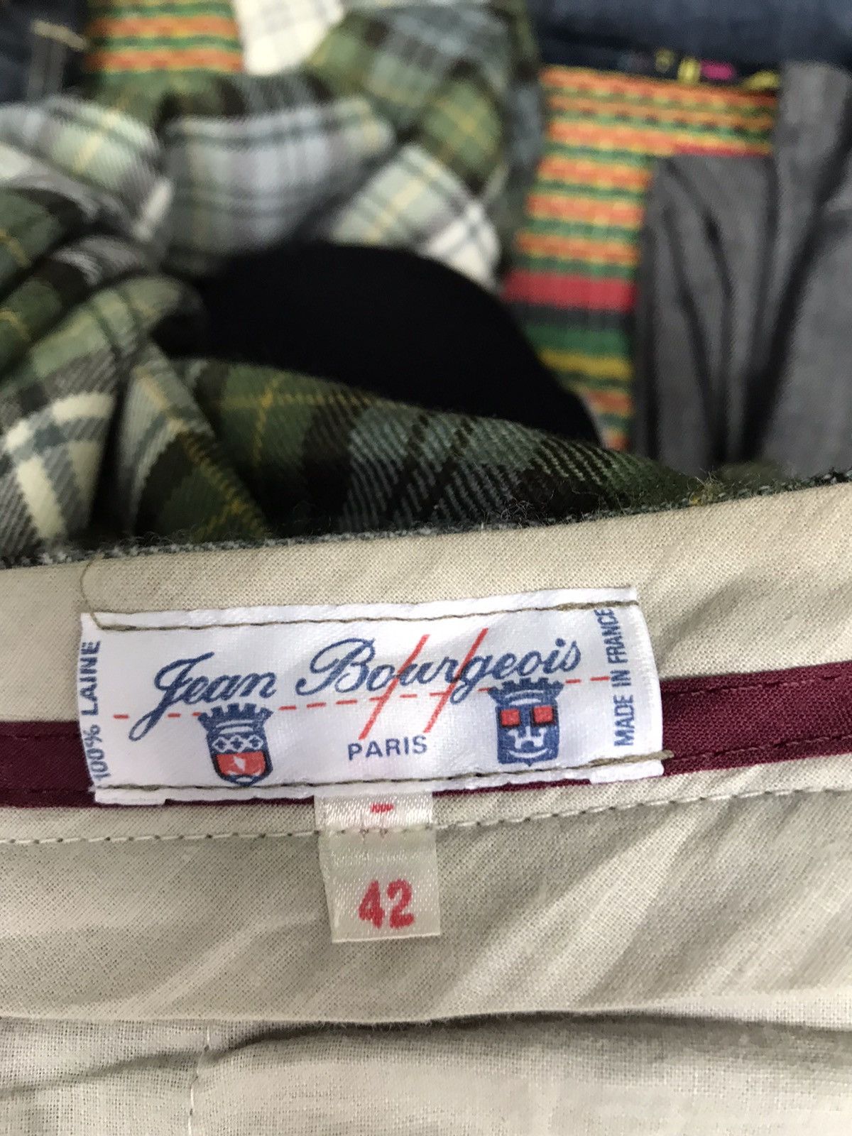Jean Made In France Jean Bourgeois Paris Wool Pant Size US 32 / EU 48 - 10 Thumbnail