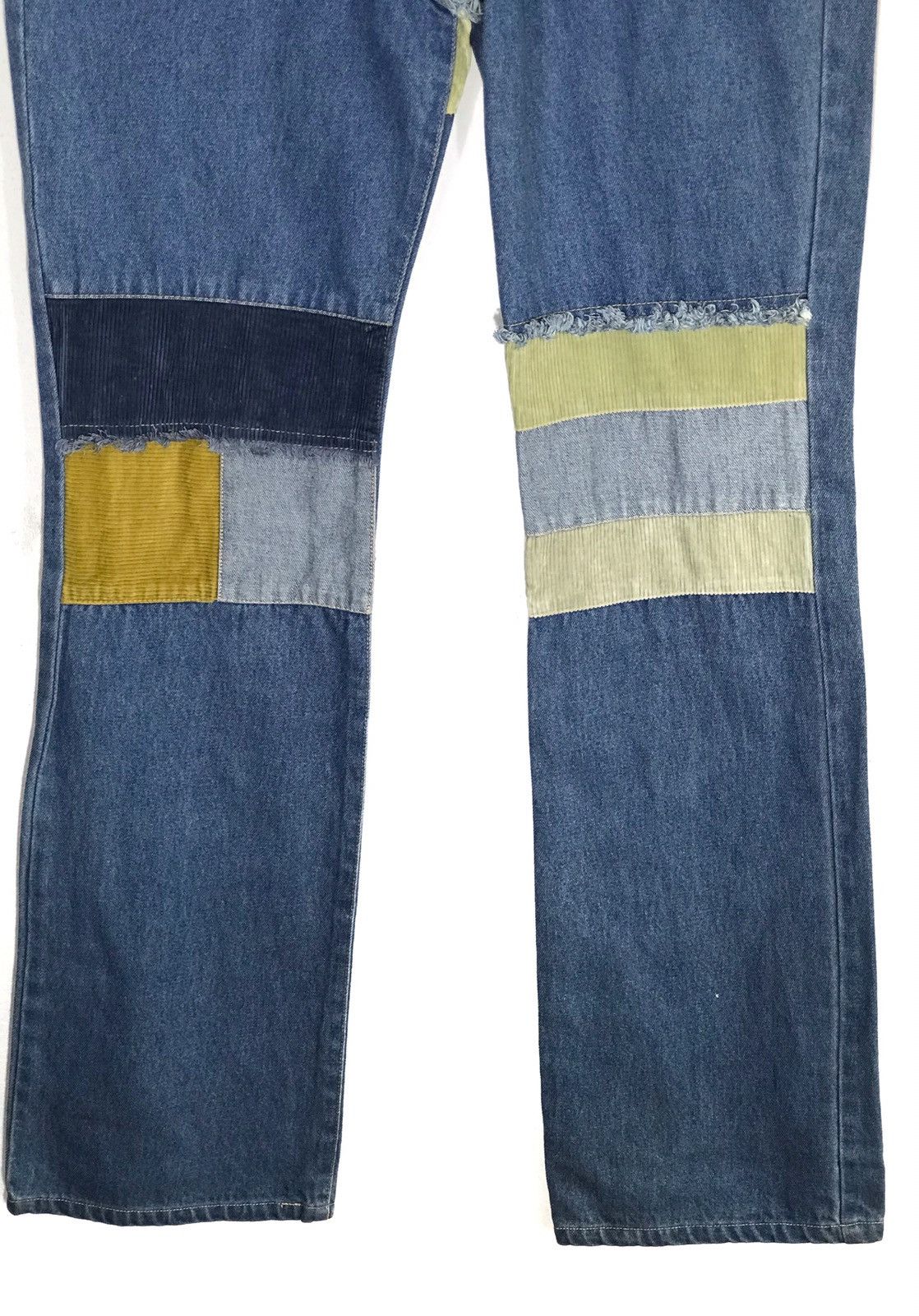 If Six Was Nine × Japanese Brand Japanese Brand Beth Comb Studio Patchwork Light Denim Size US 28 / EU 44 - 4 Thumbnail