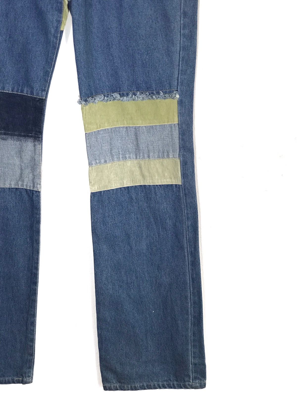 If Six Was Nine × Japanese Brand Japanese Brand Beth Comb Studio Patchwork Light Denim Size US 28 / EU 44 - 3 Thumbnail