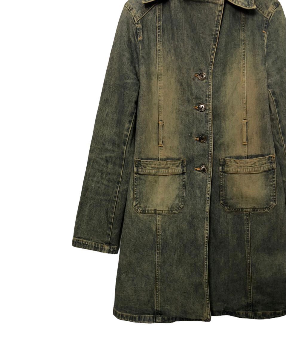 Japanese Brand Vintage BWH Button Ups Faded Trench Jacket Size XS / US 0-2 / IT 36-38 - 3 Thumbnail