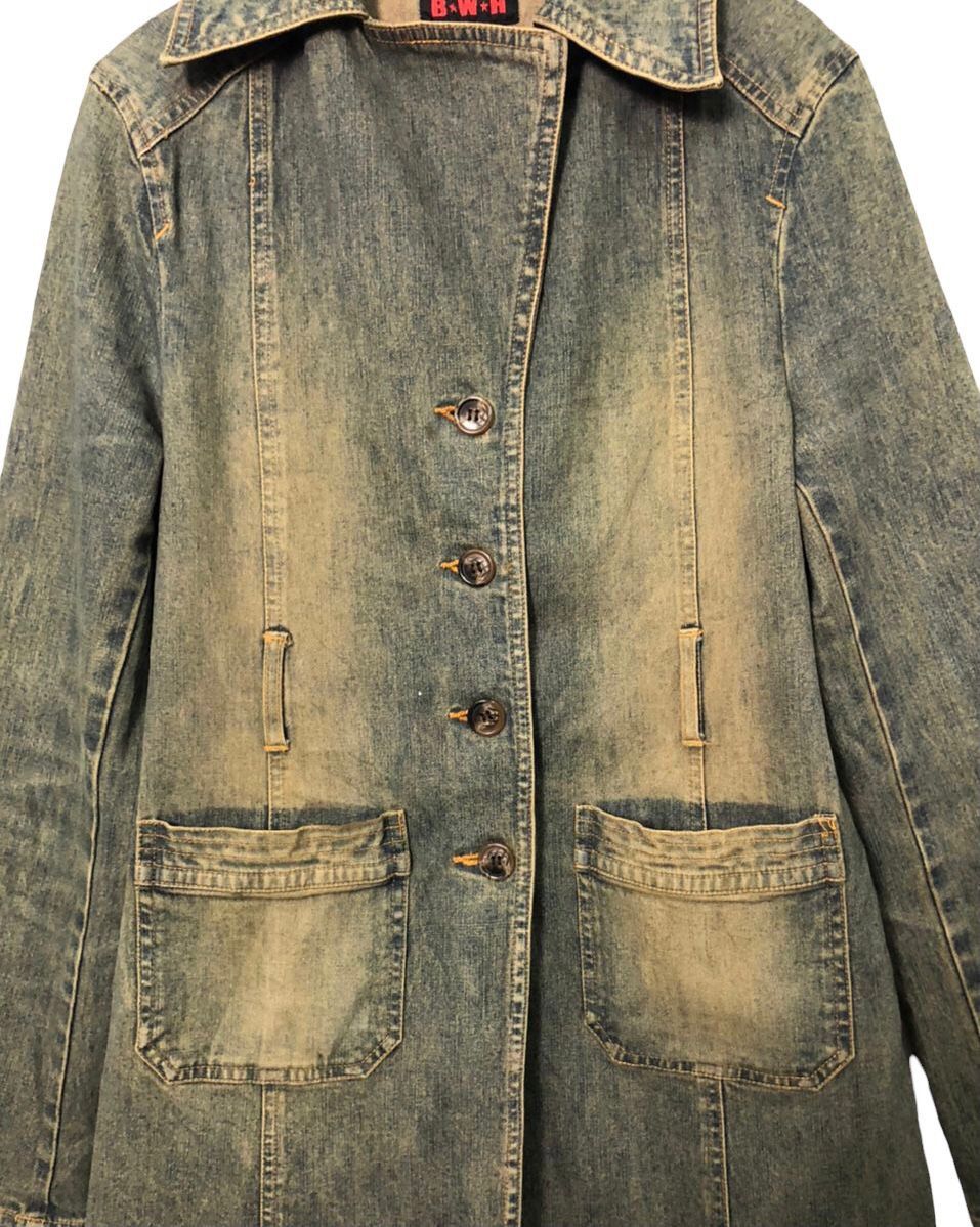 Japanese Brand Vintage BWH Button Ups Faded Trench Jacket Size XS / US 0-2 / IT 36-38 - 5 Thumbnail