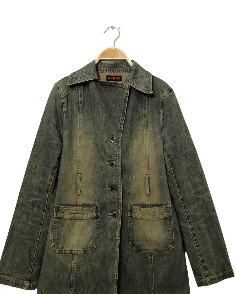 Japanese Brand Vintage BWH Button Ups Faded Trench Jacket Size XS / US 0-2 / IT 36-38 - 4 Thumbnail