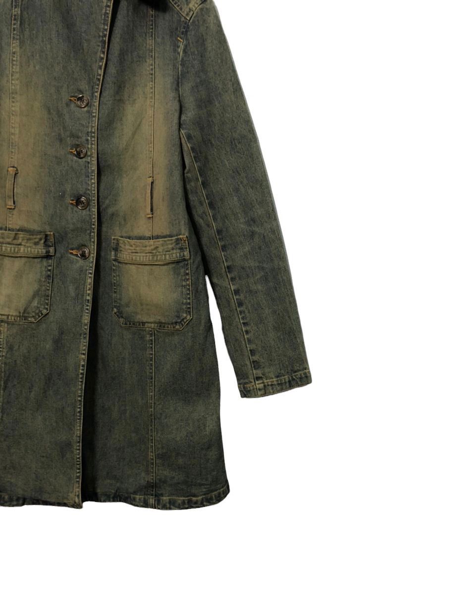 Japanese Brand Vintage BWH Button Ups Faded Trench Jacket Size XS / US 0-2 / IT 36-38 - 2 Thumbnail