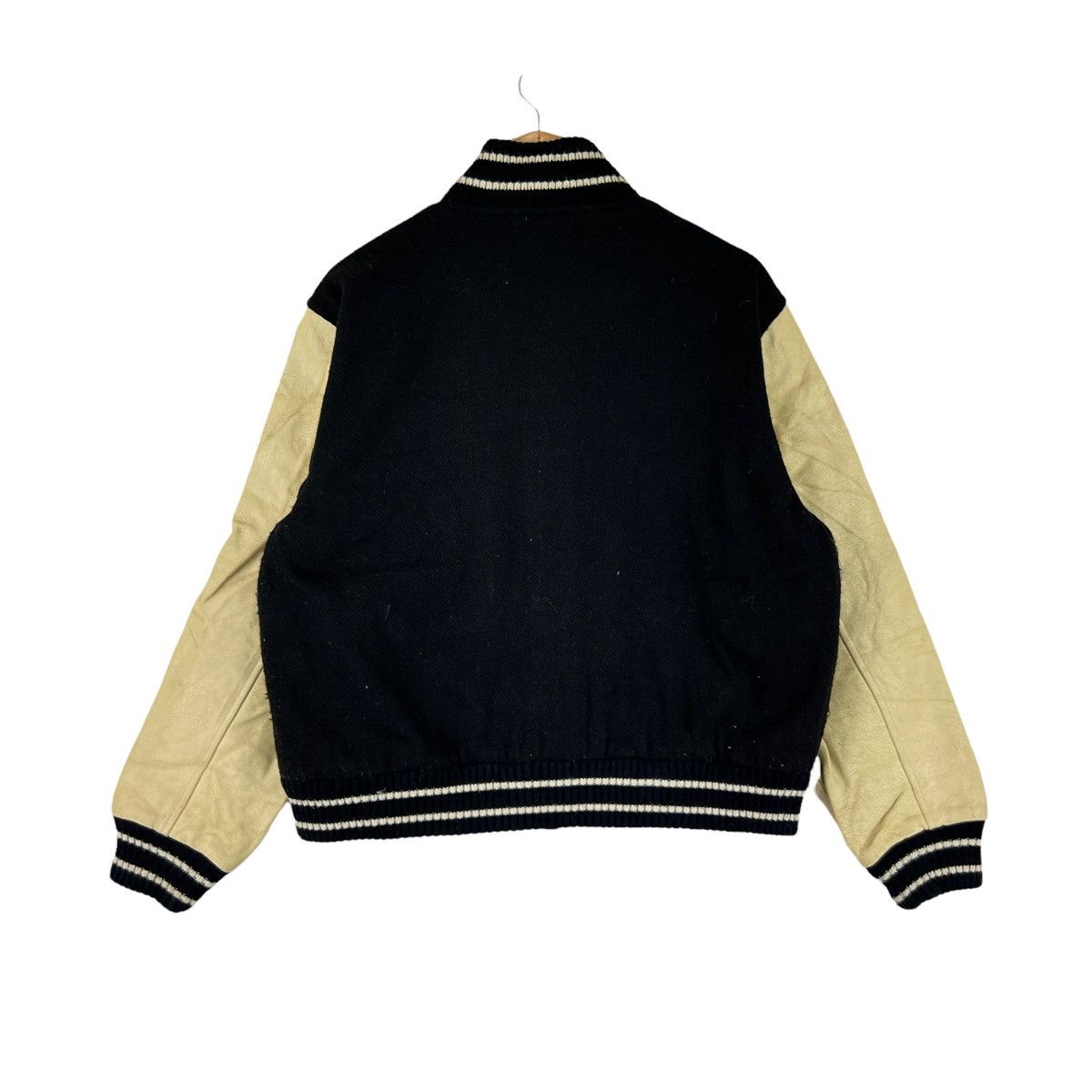 Van Van Brothers Japan Ivy Varsity Jacket Wool Leather Medium Size US M / EU 48-50 / 2 - 4 Thumbnail