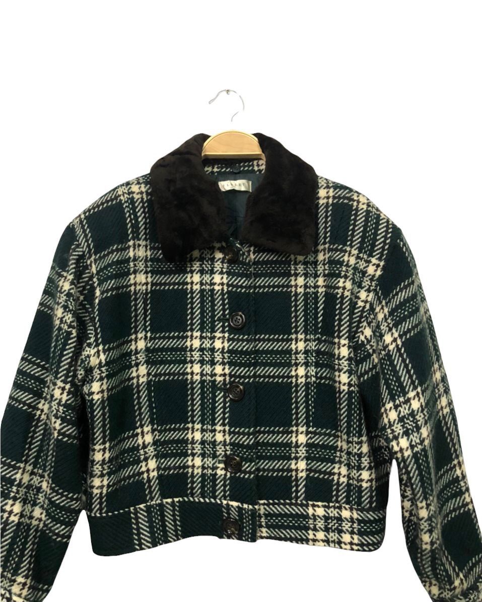 Japanese Brand Vintage Elbert Button Ups Plaid Crop Top Jacket Size M / US 6-8 / IT 42-44 - 4 Thumbnail