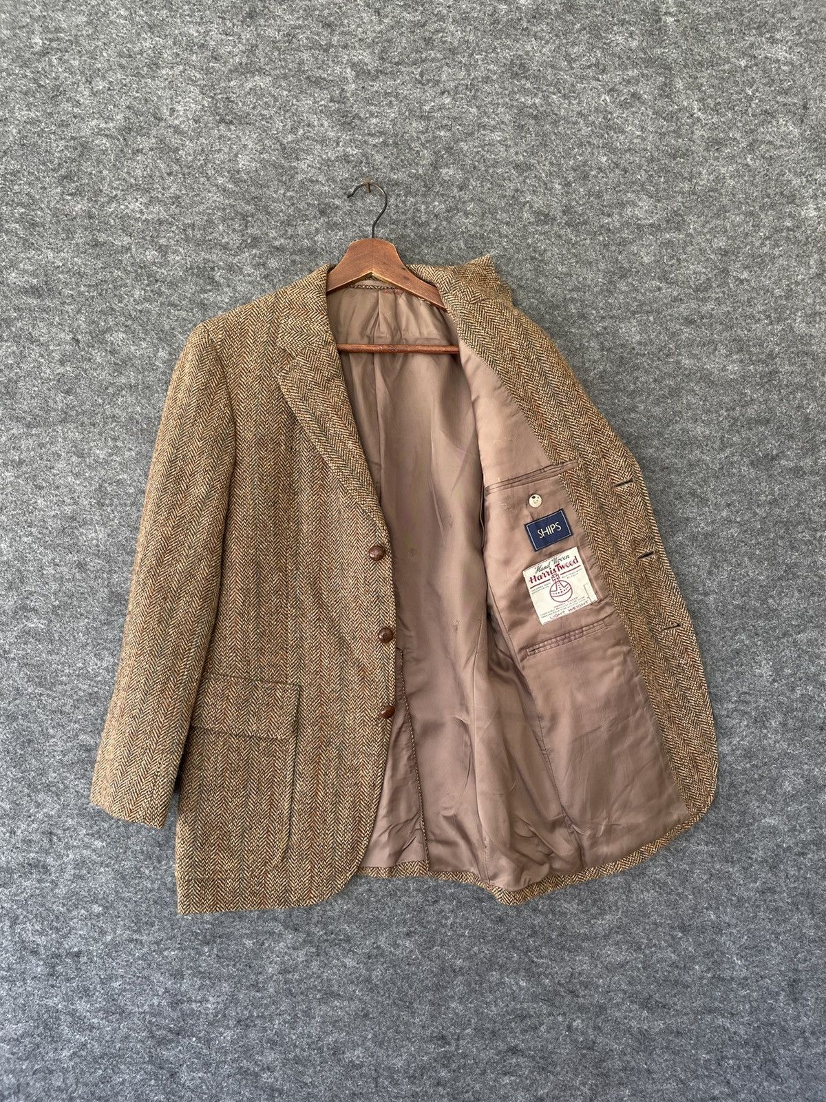 Harris Tweed × Japanese Brand × SHIPS HARIS TWEED x SHIPS JAPAN JACKET Size US M / EU 48-50 / 2 - 5 Thumbnail