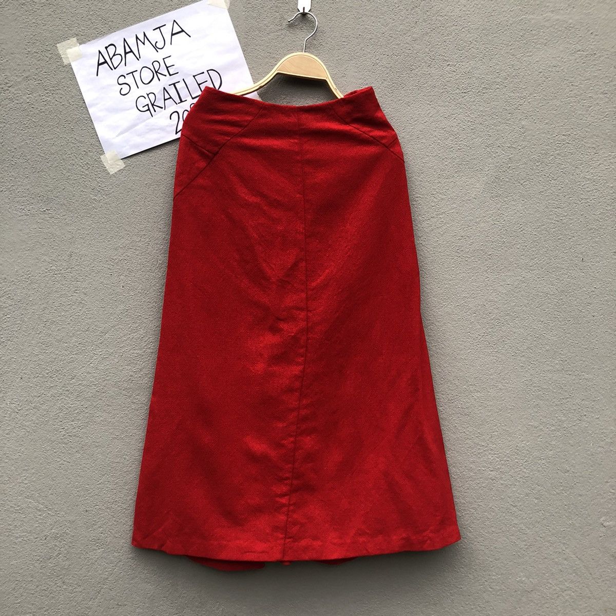 image of Vintage Jil Sander Skirt in Red, Women's (Size 26)