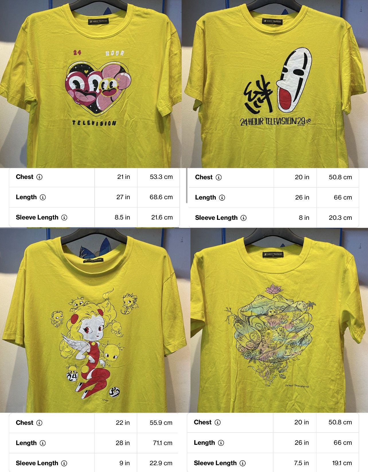 Japanese Brand × Takashi Murakami VINTAGE 24 HOUR TELEVISION Size US L / EU 52-54 / 3 - 1 Thumbnail