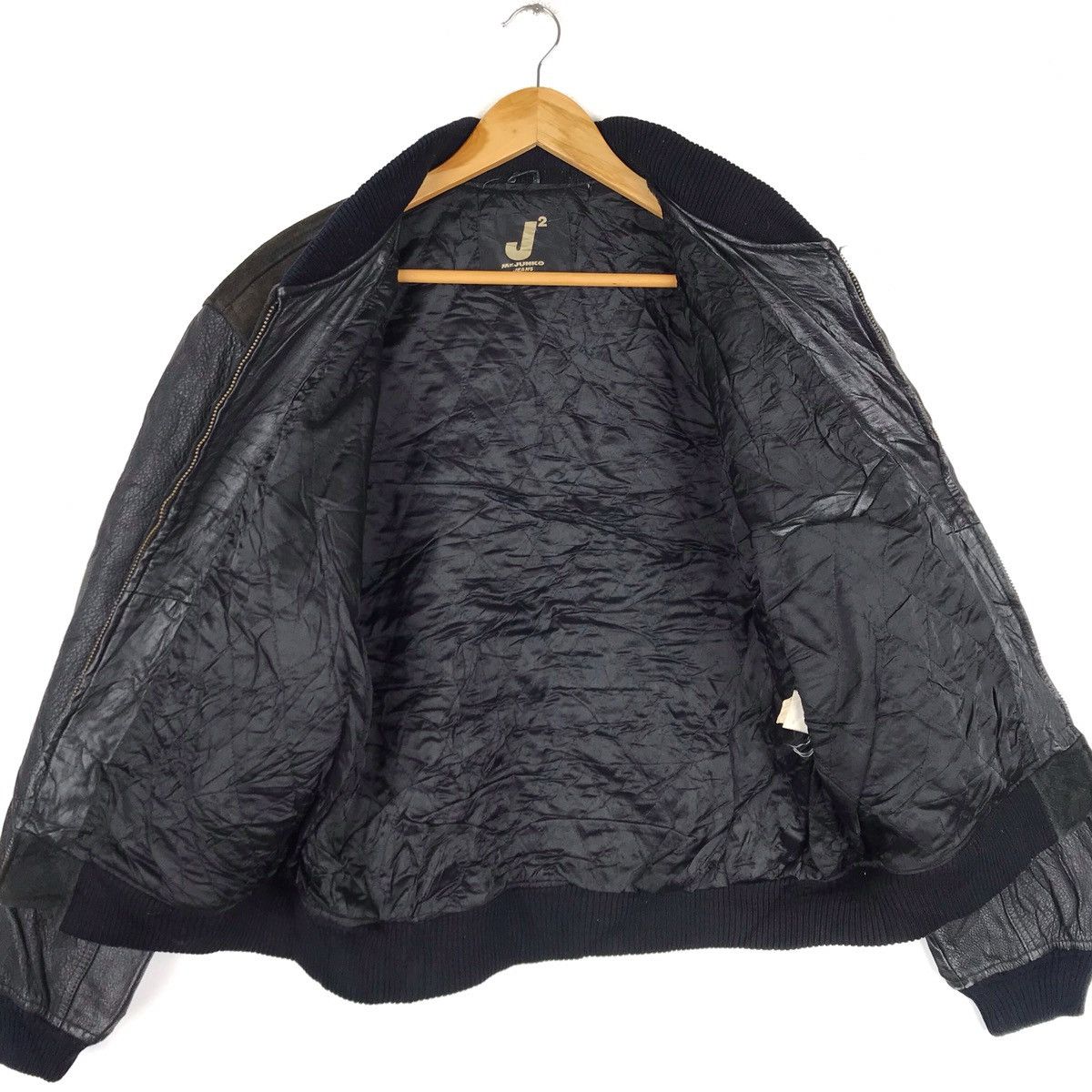 Japanese Brand Vintage Mr. Junko Koshino J2 Leather Bomber Jacket 90s L Size US M / EU 48-50 / 2 - 5 Thumbnail