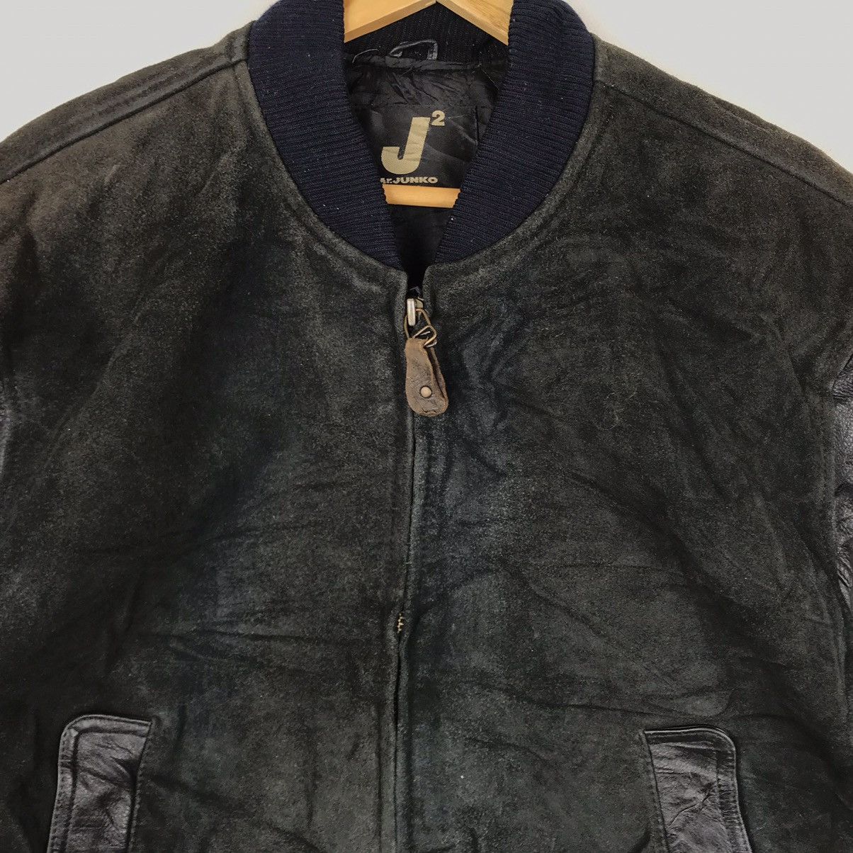 Japanese Brand Vintage Mr. Junko Koshino J2 Leather Bomber Jacket 90s L Size US M / EU 48-50 / 2 - 4 Thumbnail