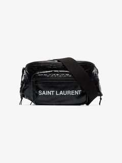 Saint Laurent Buffalo Pink Nylon Radio Chain Trifold Wallet 586279