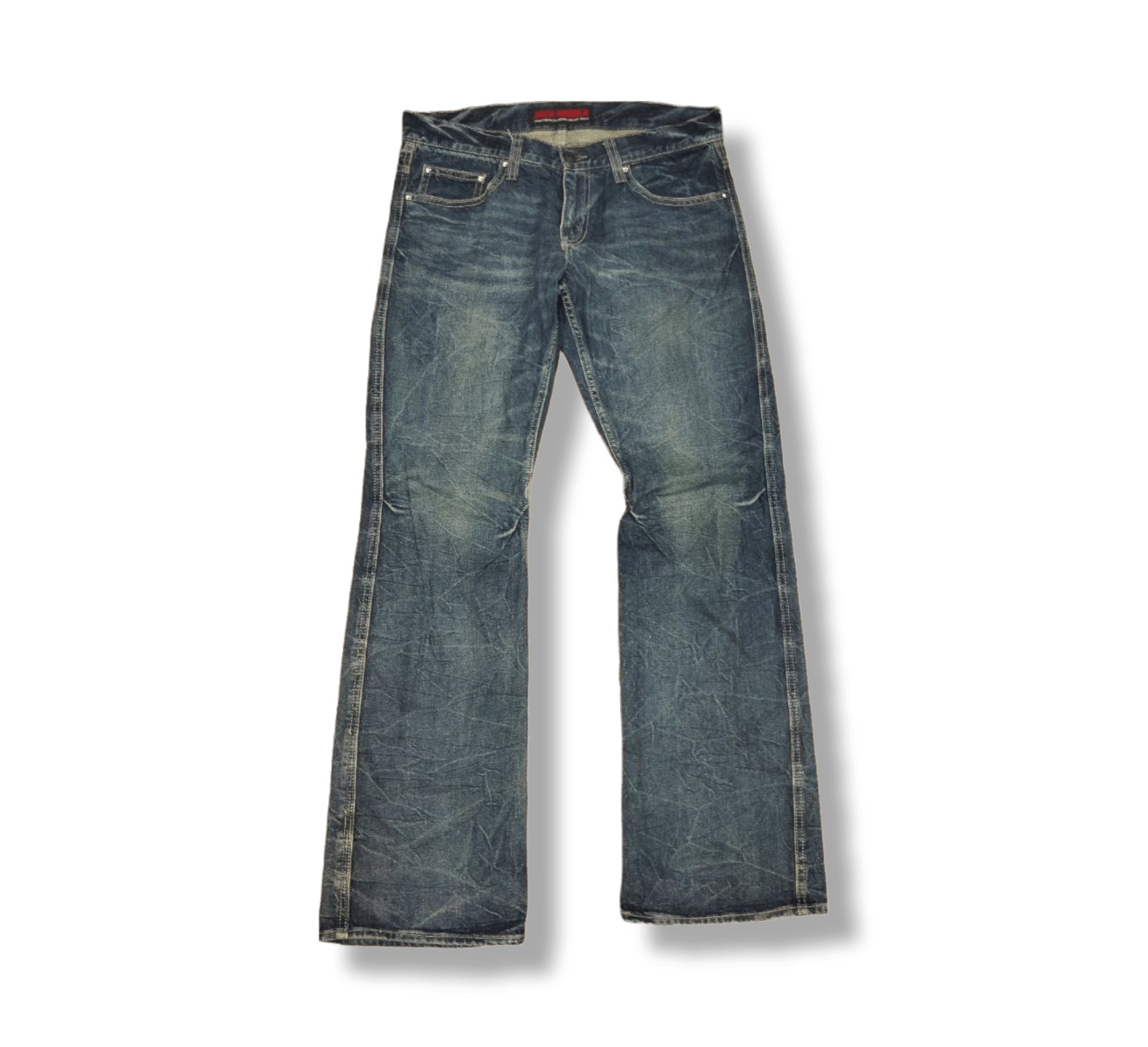 Japanese Brand Jack Serika Japanese Printed Wing Denim Jeans Size US 35 - 2 Thumbnail
