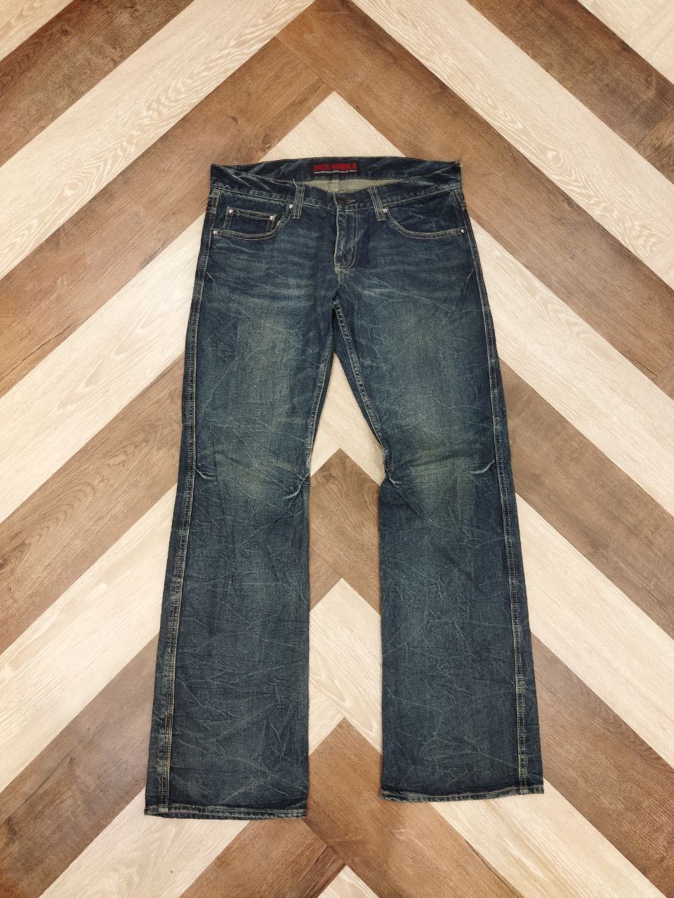 Japanese Brand Jack Serika Japanese Printed Wing Denim Jeans Size US 35 - 3 Thumbnail