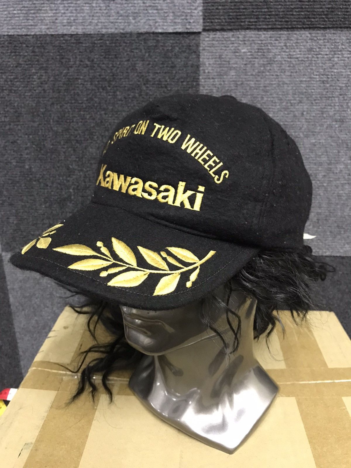 Japanese Brand Vintage Kawasaki Two WheelS Racing Cap Size ONE SIZE - 2 Thumbnail