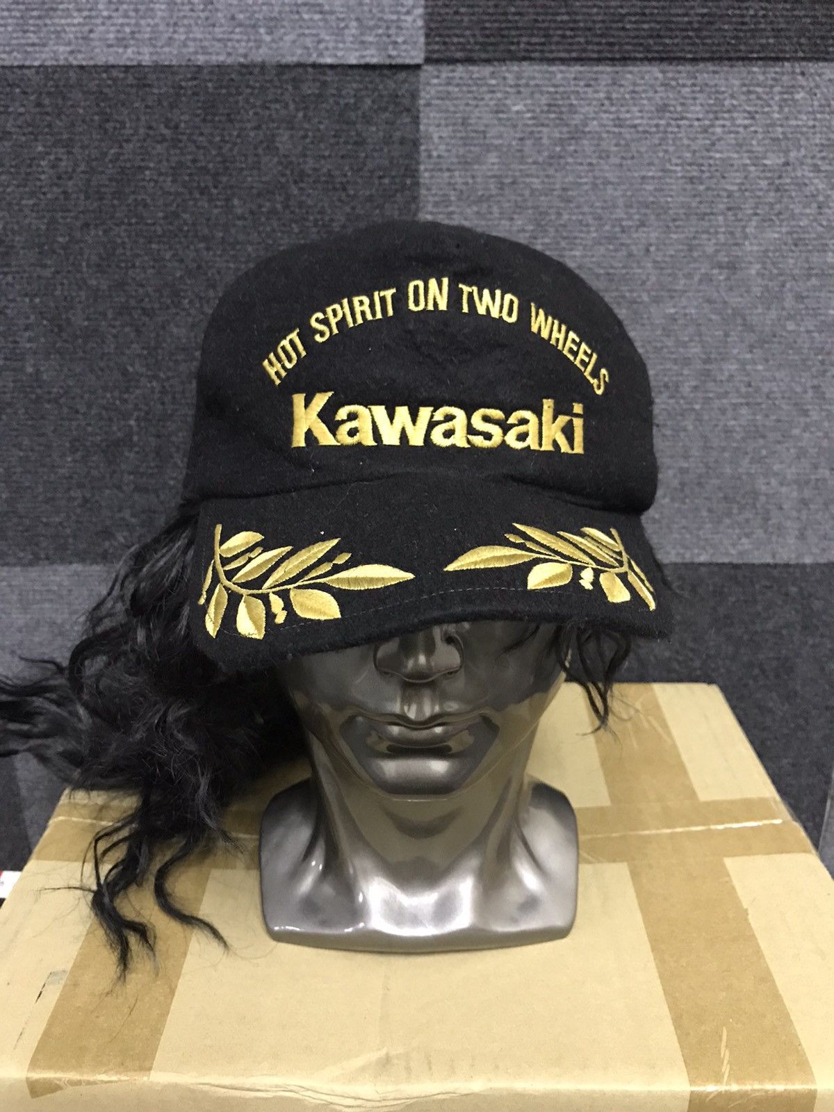 Japanese Brand Vintage Kawasaki Two WheelS Racing Cap Size ONE SIZE - 3 Thumbnail